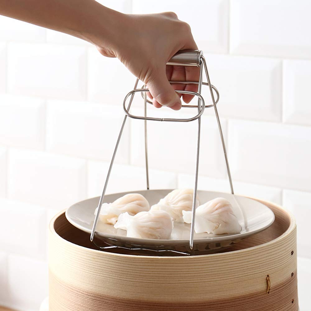 Amazon | 茶碗蒸しホルダー 蒸し物用トング ステンレス ボウル